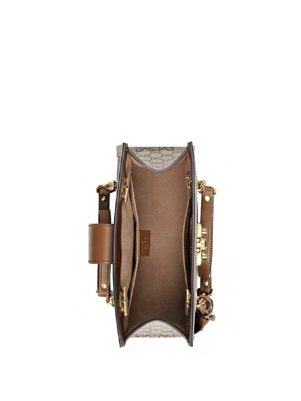 Gucci Padlock Tote Brown