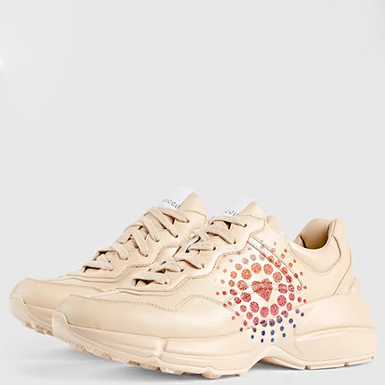 Gucci Rhyton Glitter-Logo Chunky Love Parade Off-White