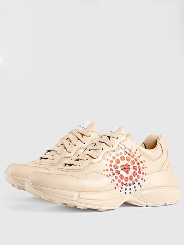 Gucci Rhyton Glitter-Logo Chunky Love Parade Off-White