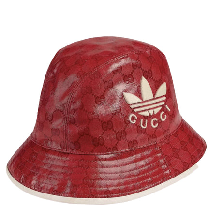 Gucci x Adidas GG Canvas Bucket Hat Red
