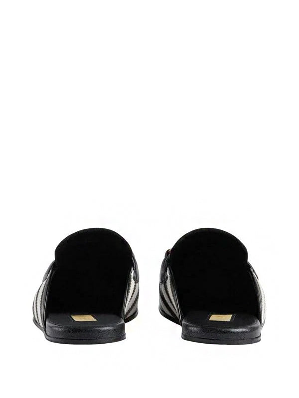 Gucci x Adidas Horsebit Slippers Black