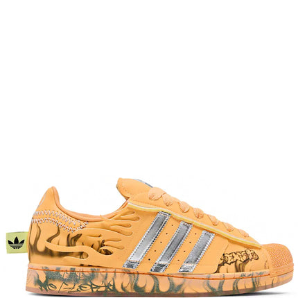 Hellstar x adidas Superstar II Hazy Orange Silver Metallic Core Black