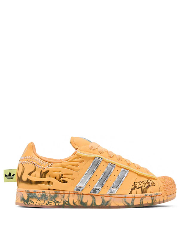 Hellstar x adidas Superstar II Hazy Orange Silver Metallic Core Black