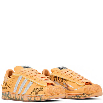 Hellstar x adidas Superstar II Hazy Orange Silver Metallic Core Black