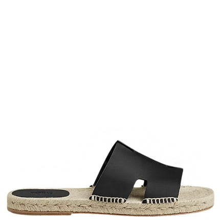 Hermes Antigua Espadrille Nior Calfskin Leather