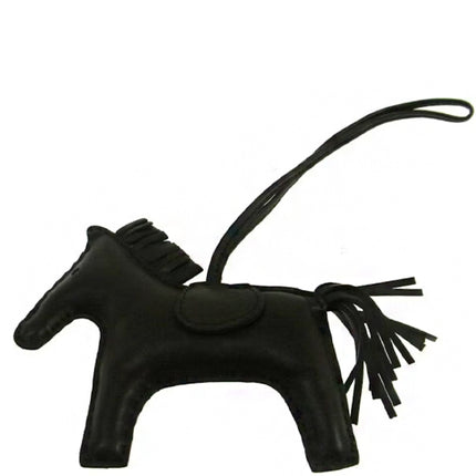 Hermes Bag Charm Rodeo Horse Milo MM Noir
