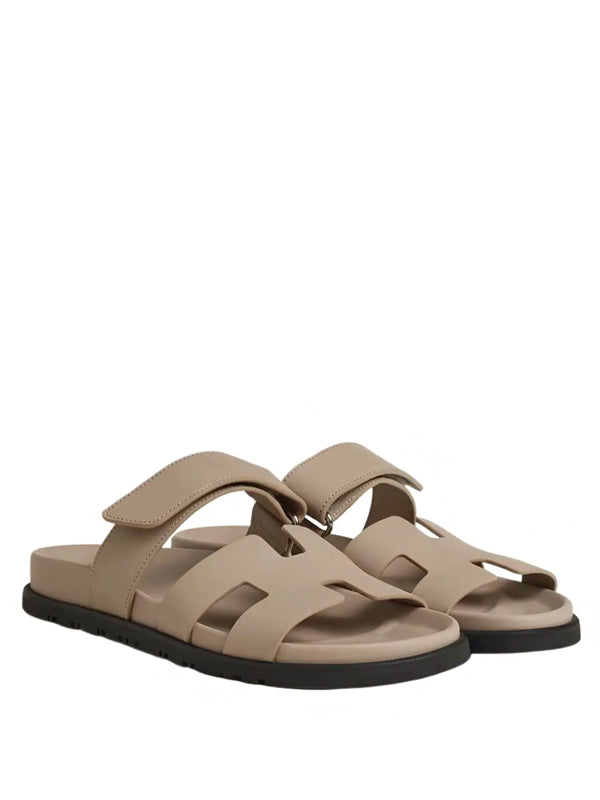 Hermes Chypre Sandal Beige Mastic Calfskin Leather