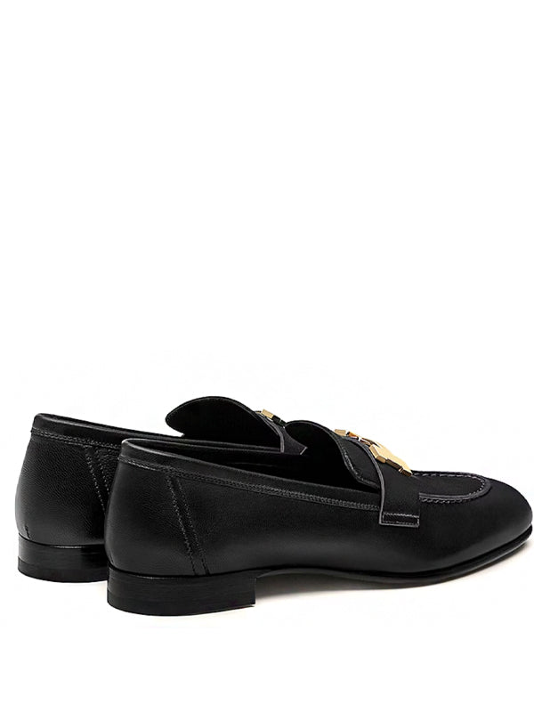 Hermes Paris Loafer Noir Goatskin Leather