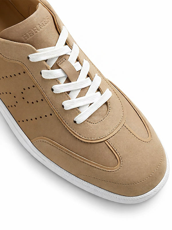 Hermès Tênis Match Beige Albâtre / Beige Sable