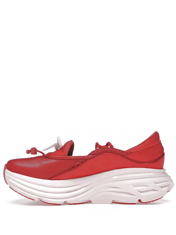 Hoka One One Bondi Mary Jane Cerise Rose Tea