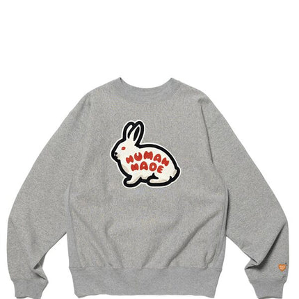 Human Made Rabbit Heavy Weight Crewneck Sweatshirt Grey