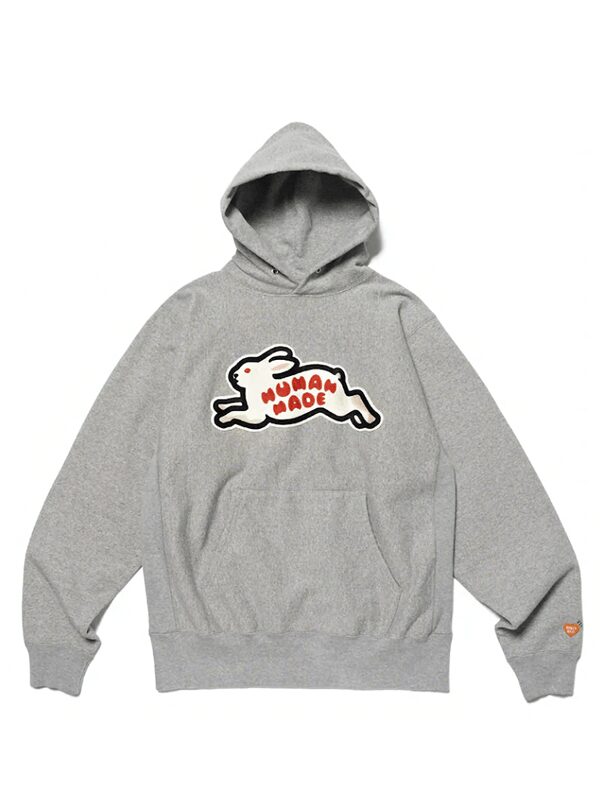 Human Made Rabbit Heavy Weight Hoodie Grey