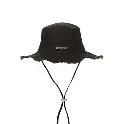 JACQUEMUS Le Bob Artichaut Cotton Bucket Hat - Black