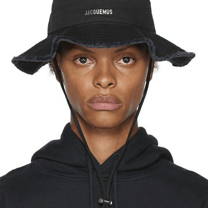 JACQUEMUS Le Bob Artichaut Cotton Bucket Hat - Black