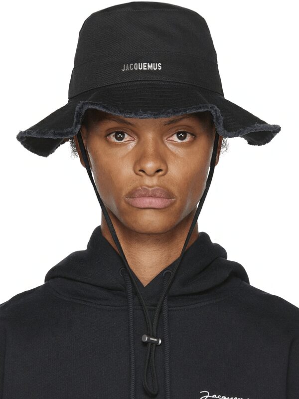 JACQUEMUS Le Bob Artichaut Cotton Bucket Hat - Black