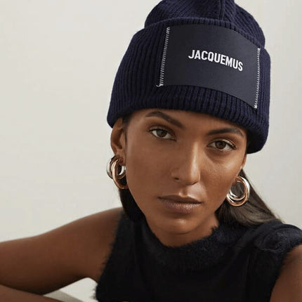 JACQUEMUS Logo Patch Beanie