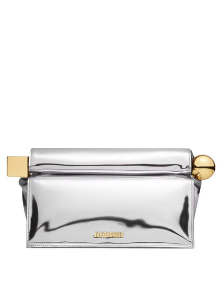 Jacquemus La Pochette Rond Carré Silver