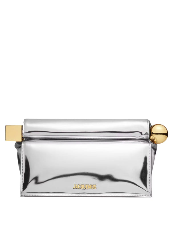 Jacquemus La Pochette Rond Carré Silver