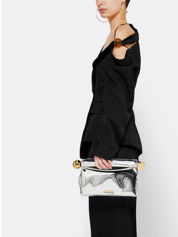 Jacquemus La Pochette Rond Carré Silver