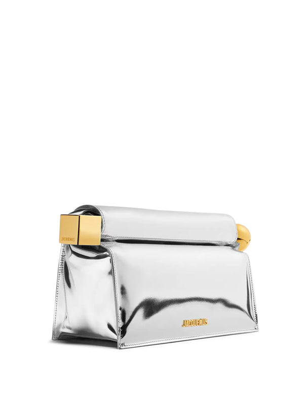 Jacquemus La Pochette Rond Carré Silver