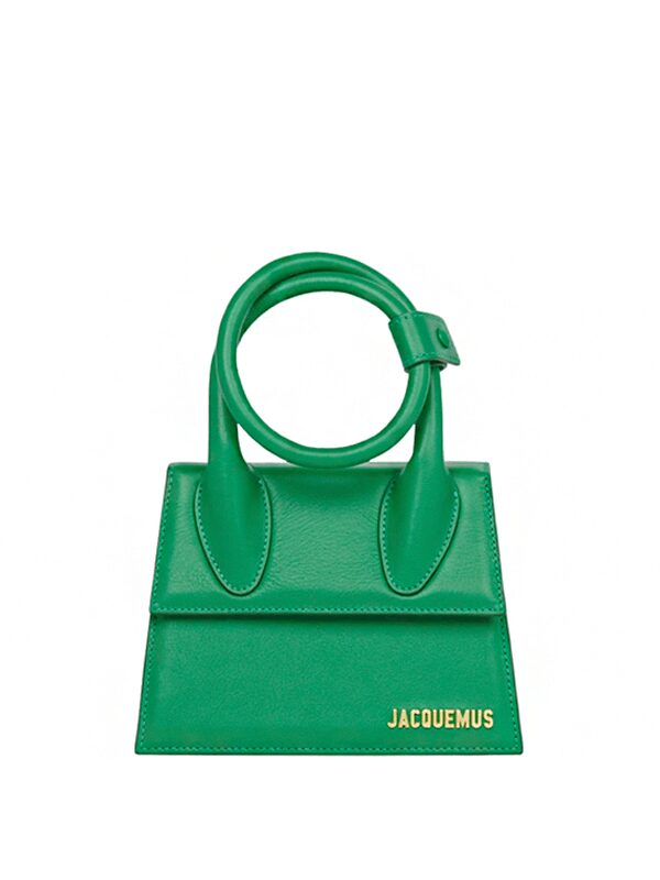 Jacquemus Le Chiquito Noeud Coiled Handbag Green