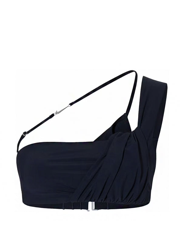 Jacquemus x Nike La Brassière Drapée Sports Bra Dark Obsidian