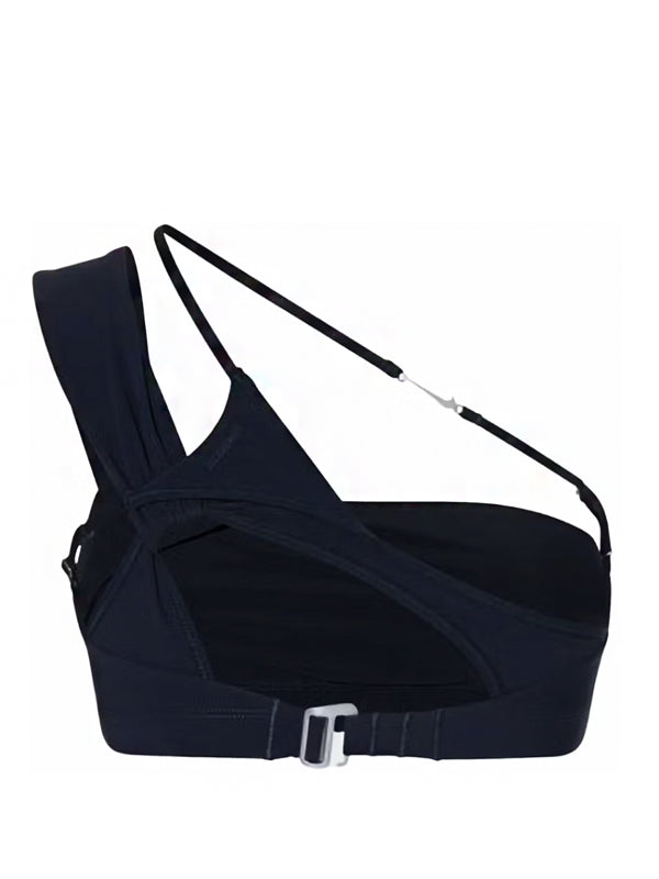 Jacquemus x Nike La Brassière Drapée Sports Bra Dark Obsidian