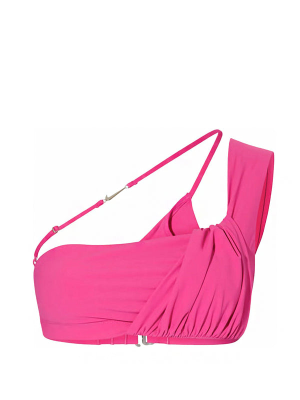 Jacquemus x Nike La Brassière Drapée Sports Bra Dark Pink