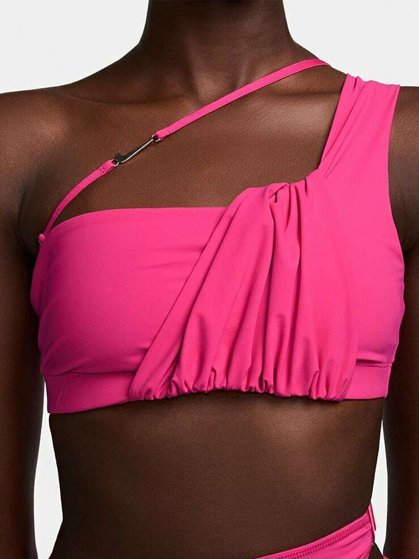 Jacquemus x Nike La Brassière Drapée Sports Bra Dark Pink