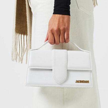 Jacquemus Le Grand Bambino Crossbody Strap Handbag White