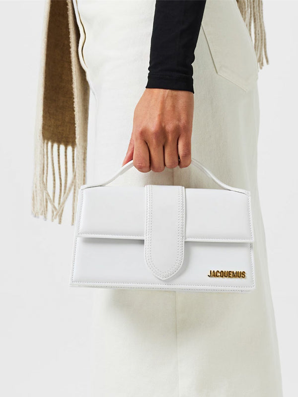 Jacquemus Le Grand Bambino Crossbody Strap Handbag White