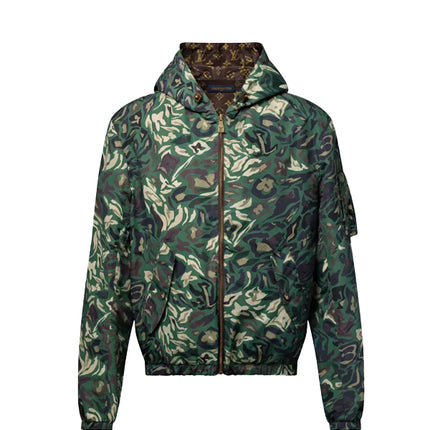 Jaqueta Louis Vuitton Windbreaker Reversível Monogram Camo