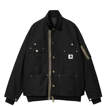 Jaqueta Sacai x Carhartt WIP Canvas MA-1 Michigan Preto