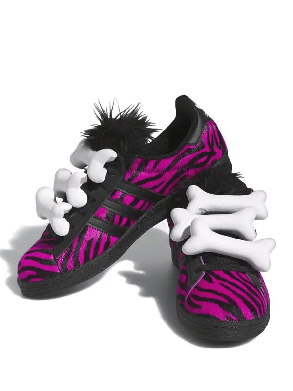 Jeremy Scott x adidas Campus 80s Bones Pink