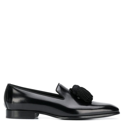 Jimmy Choo Mocassim Foxley de couro com tassel
