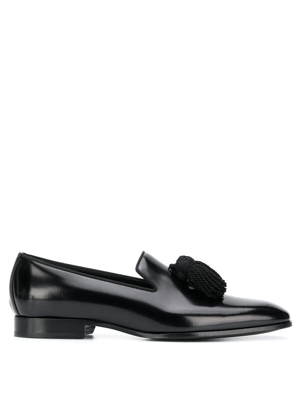Jimmy Choo Mocassim Foxley de couro com tassel