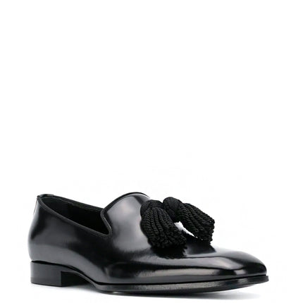 Jimmy Choo Mocassim Foxley de couro com tassel