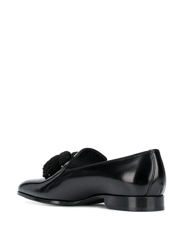 Jimmy Choo Mocassim Foxley de couro com tassel