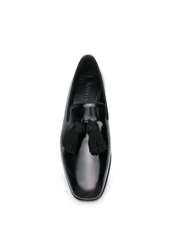 Jimmy Choo Mocassim Foxley de couro com tassel