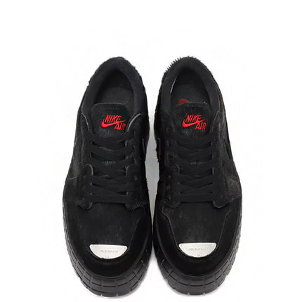 Jordan 1 Low Brooklyn Black Gym Red