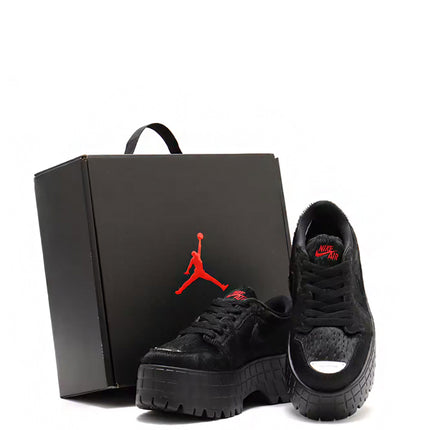 Jordan 1 Low Brooklyn Black Gym Red