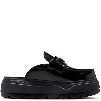 Jordan Mule Black Metallic Silver