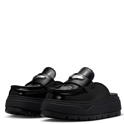 Jordan Mule Black Metallic Silver