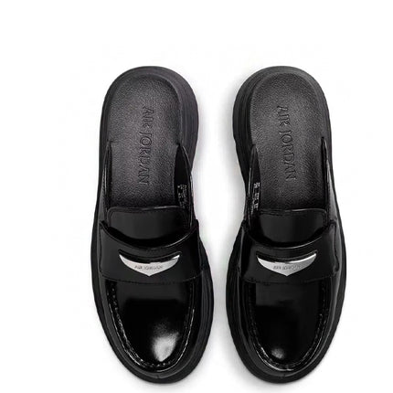 Jordan Mule Black Metallic Silver