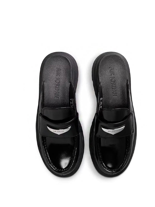 Jordan Mule Black Metallic Silver