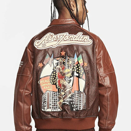 Air Jordan x Maison Chateau Rouge Jacket Brown