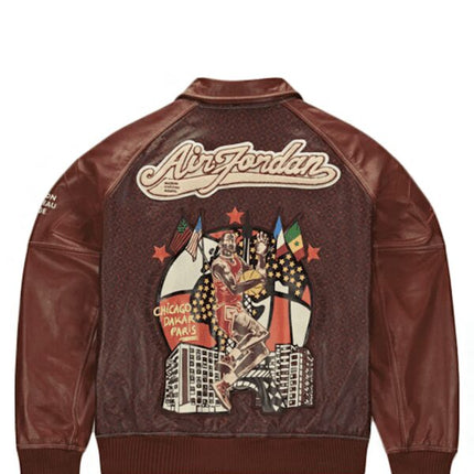 Air Jordan x Maison Chateau Rouge Jacket Brown