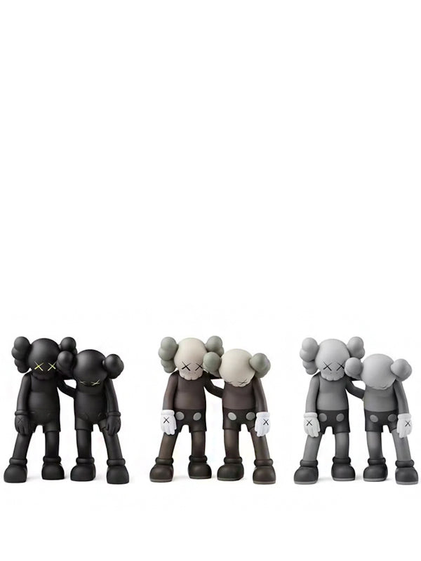 KAWS Along The Way Vinyl Figure Black Brown Grey Set