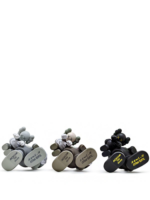 KAWS Clean Slate Vinyl Figure Grey/Black/Brown Set