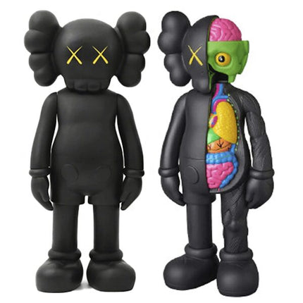 KAWS Companion Flayed & Companion Open Edition Vinyl Figure Black Set